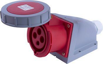 Силовая розетка стационарная e.socket.124.32.67, 4п., 400В, 32А , IP 67 i082011 фото
