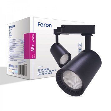Трековый светильник Feron AL100 8W 4000К IP40 черный 29614 фото