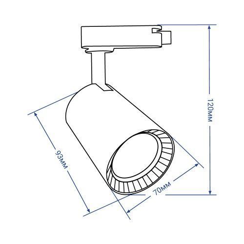 Трековий світильник Feron AL100 8W 4000К IP40 чорний 29614 фото
