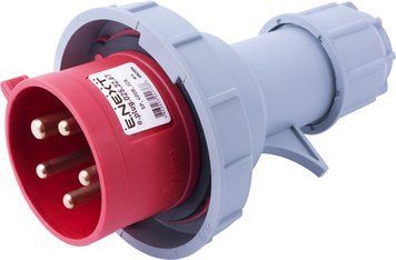 Силовая вилка переносная e.plug.025.32.67, 5п., 400В, 32А, IP 67 i082006 фото