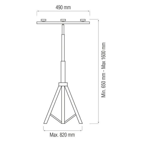 Подставка под прожектор двойная "TRIPOD DOUBLE" 107-001-0002-010 фото
