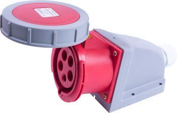 Силовая розетка стационарная e.socket.125.32.67, 5п., 400В, 32А, IP 67 i082012 фото