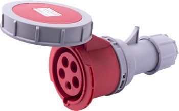 Силовая розетка переносная e.socket.225.32.67, 5п., 400В, 32А, IP 67 i082018 фото