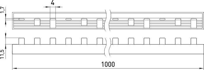 Шина соединительная e.bc.stand.3.100, 3п., 100 А s017006 фото