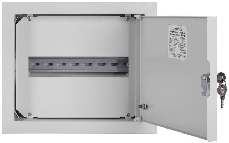Корпус металевий e.mbox.pro.w.12 IP31 вбудований на 12 модулів p0100208 фото