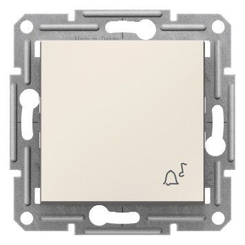 Кнопка "ДЗВОНОК" Schneider Electric Asfora (Кремовая) без рамки EPH0870123 фото