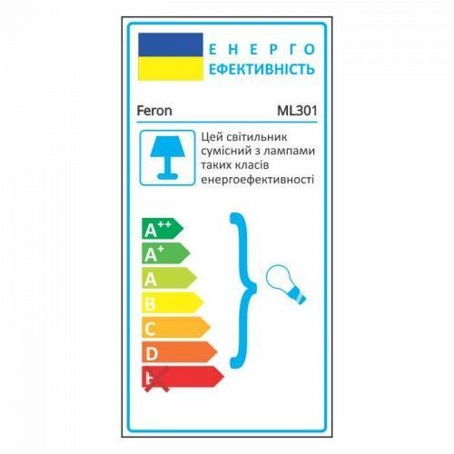 Накладной неповоротный светильник Feron ML301 GU10 IP20 черный 32864 фото