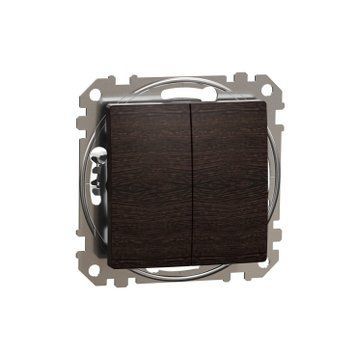 Двоклавішний вимикач Schneider Electric Sedna Elements (Венге) SDD181105 фото