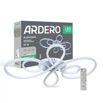 Світлодіодна люстра Ardero AL6540ARD FABIO М 95Вт білий 80497 фото