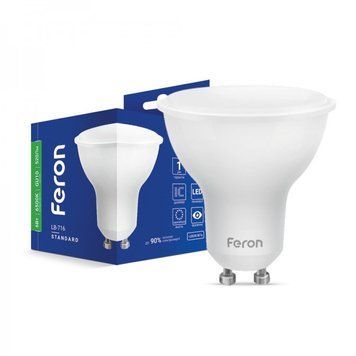 Светодиодная лампа Feron LB-716 6Вт GU10 6500K 01873 фото