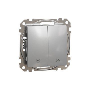 Выключатель для жалюзи Schneider Electric Sedna Design (Алюминий) SDD113104 фото