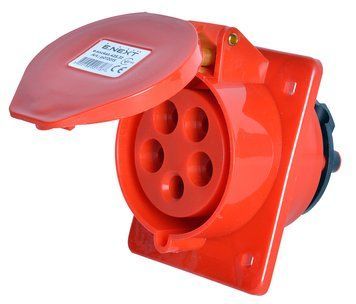 Силова розетка, що вбудовується e.socket.pro.5.32.wall, 5п., 380В, 32А (425) p012015 фото