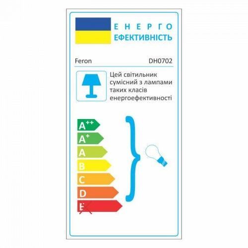 Архітектурний світильник Feron DH0702 чорний 06294 фото