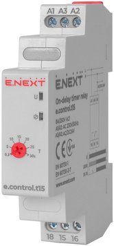 Реле задержки времени на включение 0,3-30сек e.control.t15 i0310027 фото