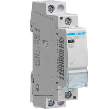 Контактор модульний Hager 25A, 1НВ, 230В ESC125 фото