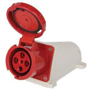 Силова розетка стаціонарна e.socket.pro.4.63, 4п., 380В, IP 67, 63А (134) p012006 фото