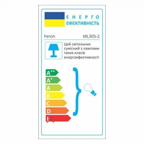 Накладний неповоротний світильник Feron ML305-2 GU10 IP20 чорний 40014 фото