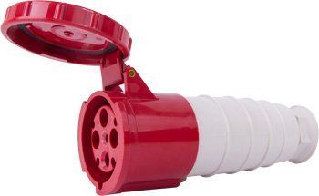 Силова розетка переносна e.socket.pro.4.63, 4п., 380В, IP 67, 63А (234) p012024 фото