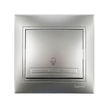 Кнопка дзвонка Lezard Mira (Серый металлик) 701-1010-103 фото