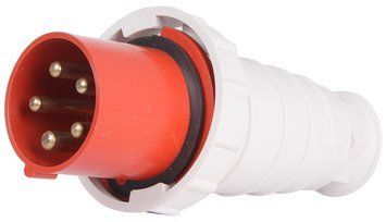 Силова вилка переносна e.plug.pro.5.63, 5п., 380В, IP 67, 63А (035) p011009 фото