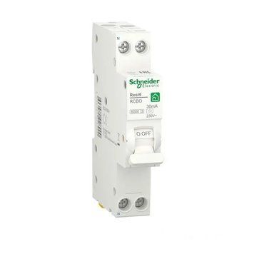 Дифференциальный автомат Schneider Electric Resi9 6kA 1M 1P+N 6A C 30mA АC R9D87606 фото