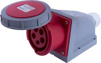 Силовая розетка стационарная e.socket.115.16.67, 5п., 400В, 16А , IP 67 i082009 фото