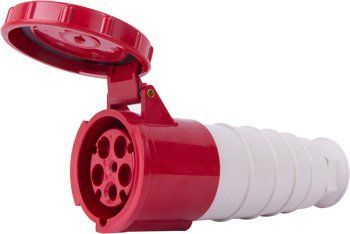 Силова розетка переносна e.socket.pro.5.63, 5п., 380В, IP 67, 63А (235) p012025 фото