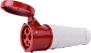 Силова розетка переносна e.socket.pro.4.125, 4п., 380В, IP 67, 125А (244) p012026 фото