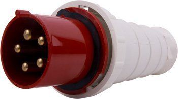 Силова вилка переносна e.plug.pro.5.125, 5п., 380В, IP 67, 125А (045) p011012 фото