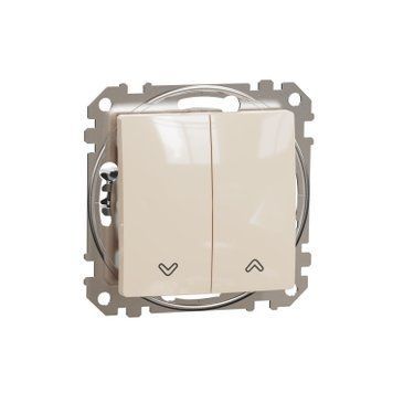 Вимикач для жалюзі Schneider Electric Sedna Design (Бежевий) SDD112104 фото