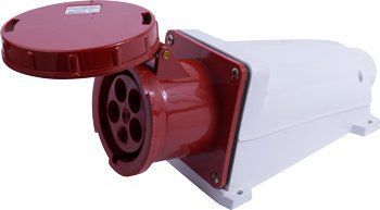 Силова розетка стаціонарна e.socket.145.125.67, 5п., 400В, IP 67, 125А p012029 фото