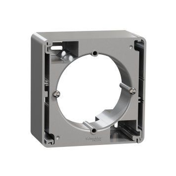 Коробка для наружного мотажа 1 постоваяа Schneider Electric Sedna Design (Алюминий) SDD113901 фото