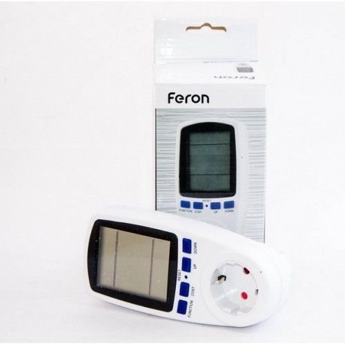 Розетка со счетчиком электроэнергии энергометр Feron TM55 23246 фото