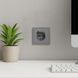 Розетка із заземленням 16А із USB-A 18W та Type-C 20W, механізм Soft ER123USB-G сірий 80776 фото 3
