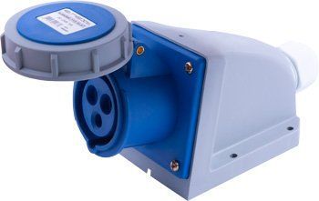 Силовая розетка стационарная e.socket.113.16.67, 3п., 230В, 16А, IP 67 i082007 фото