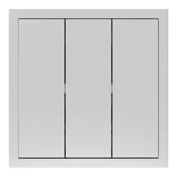 Вимикач 3-кл., механізм 10А Soft EV113-S срібло 80791 фото