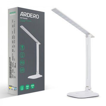 Настольный светодиодный светильник Ardero DE1725ARD 9 W 6500K белый 01954 фото