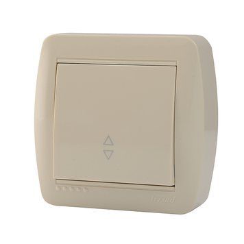 Вимикач прохідний Lezard Demet (Кремовий) 711-0300-105 фото