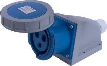 Силовая розетка стационарная e.socket.123.32.67, 3п., 230В, 32А , IP 67 i082010 фото